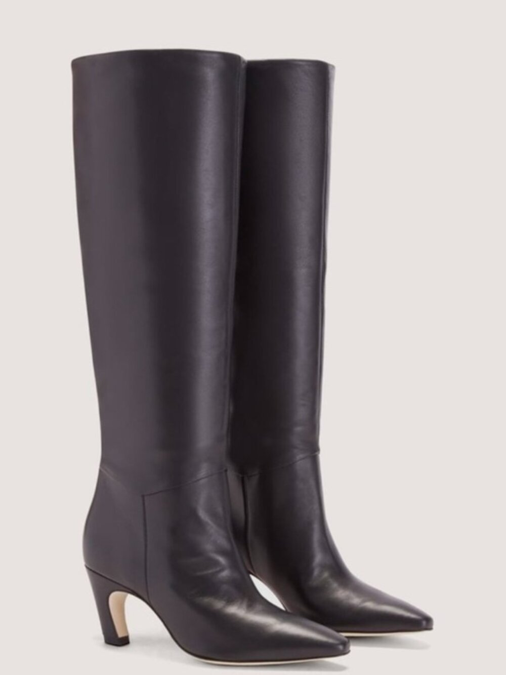 Everlane Black Leather Tall Banana Boot Women's Size 11 NEW Classic Sleek